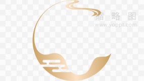 金色云彩春节图案透明格式