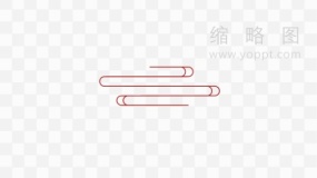 金色祥云纹理传统图标透明图片