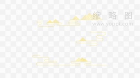 金色云纹超美设计元素PNG免抠图