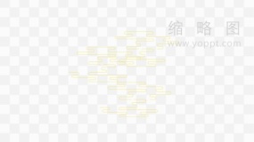 金色祥云花纹国庆图标PNG透明图片