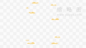 金色云纹古典设计元素PNG透明图片