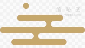 金色水祥云国庆素材PNG透明图片