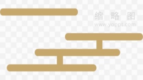 金色祥云边框古风素材PNG