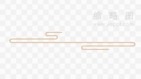 金色水墨祥云实用素材免抠png下载