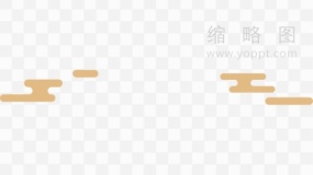 金色祥云国庆图标透明