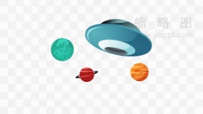 精美太空图案免抠图片
