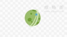漂浮星球图案透明