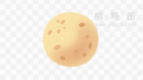 清晰行星图案透明