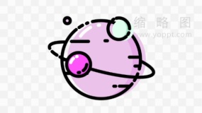 潮流球体装饰元素PNG格式