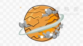 高清行星特效透明