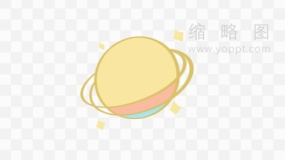 精美宇宙星球素描透明