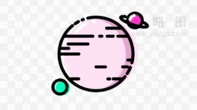 精品银河系星球设计元素PNG免抠图