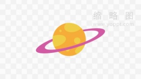经典航空航天星球素描PNG