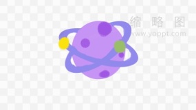 好看星球素描PNG