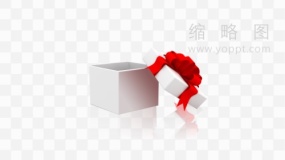 喜庆礼盒效果PNG文件