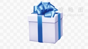 节日礼盒素材透明格式