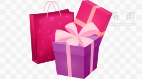 质感礼盒效果png图片