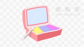 化妆镜子与眉粉图片png图片