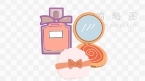 化妆镜与香水素材PNG