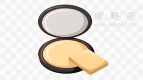 粉扑图案免费png素材