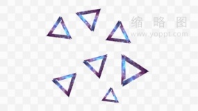 多三角形边框透明格式