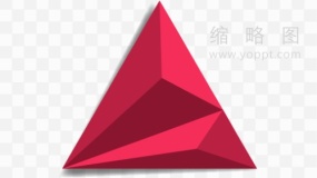 低面三角形素材透明