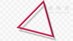 三角边框与阴影免抠png下载