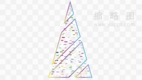炫彩三角形金字塔PNG格式