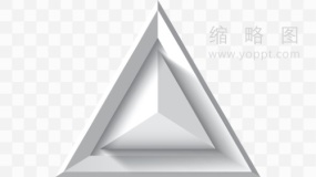 立体三角形素材PNG文件
