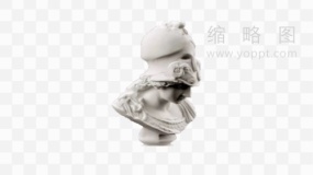 石膏头像素材130 PNG