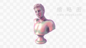 艺术石膏像素材14 png文件