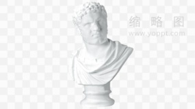 石膏人物特写素材23 免抠