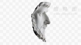 立体石膏雕像素材29 png图片