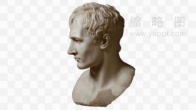 3D石膏雕像素材58 透明