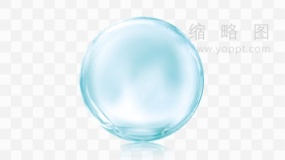 立体水珠图案 透明图片