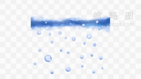 透明水滴图案 PNG透明图片