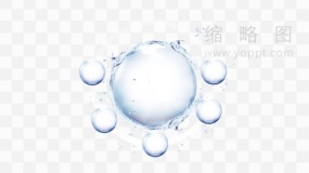 水珠凝聚图案 透明