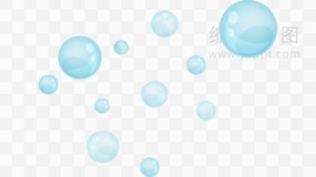 水珠凝聚元素 透明图片