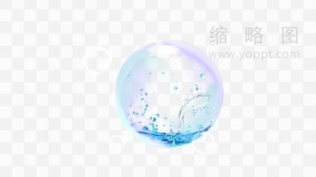 立体水珠素材 PNG透明图片