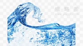 水浪波纹装饰素材png大图