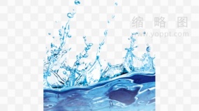 水面波动装饰素材透明图片