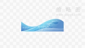 水波浪素材透明