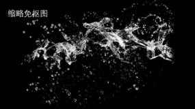 水波元素PNG透明图片