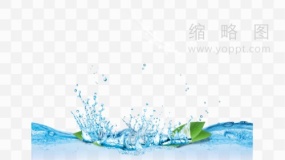 水花装饰素材透明图片