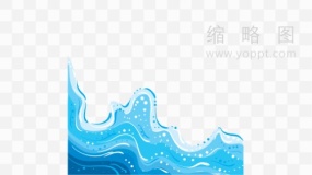 水花溅起元素PNG文件