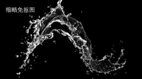 水波浪元素PNG透明图片