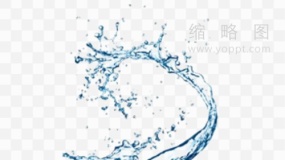 水花设计元素png图片