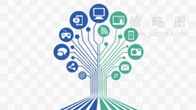 几何树叶形状素材PNG免抠图