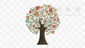 简约树状观点呈现装饰元素PNG