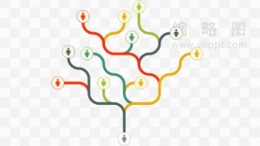 精美分支树状效果免抠图片
